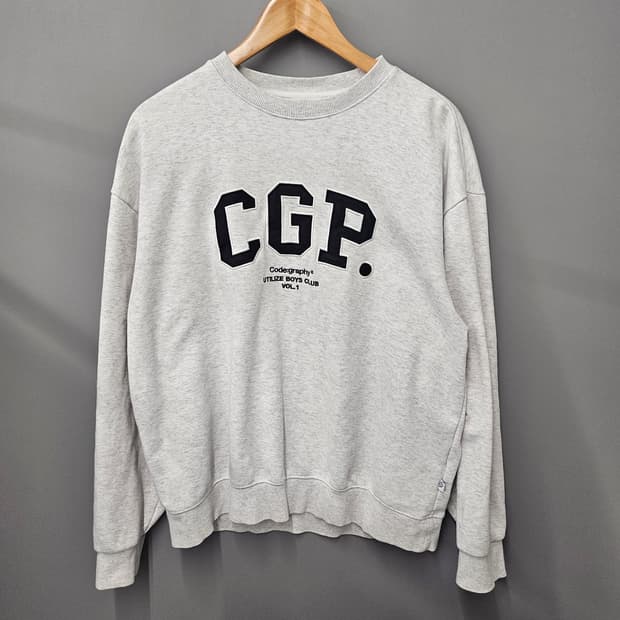 CGP 아치로고 맨투맨 라이트 그레이