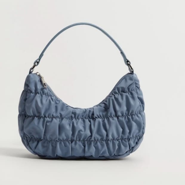 망고 루시드 바게트백 스카이블루