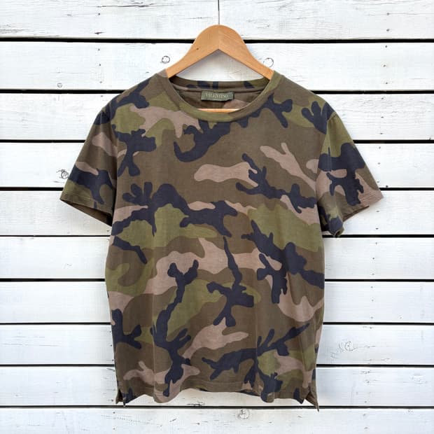 Valentino 발렌티노 카모 반팔 티셔츠