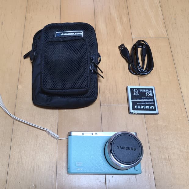 삼성 NX mini 미니 민트색 카메라 9 27 렌즈