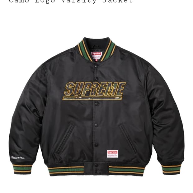 슈프림 Supreme@/Mitchell & Ness@ Camo Logo 