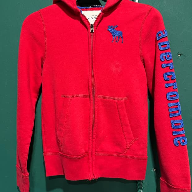 아베크롬비 크롭 후드집업 L