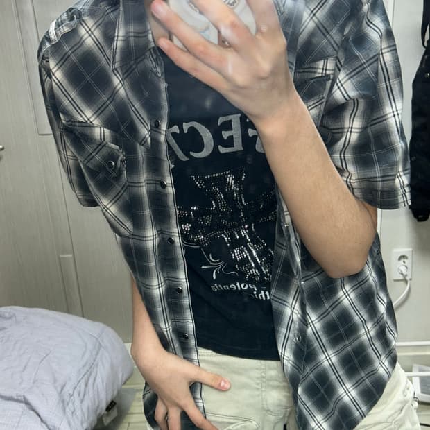 펑크 체크 셔츠