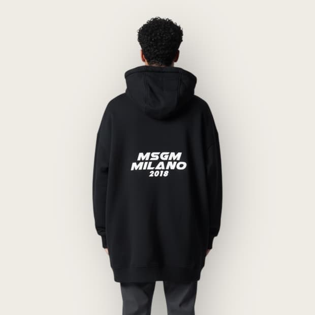 S/ MSGM 리버시블 후드 패딩점퍼