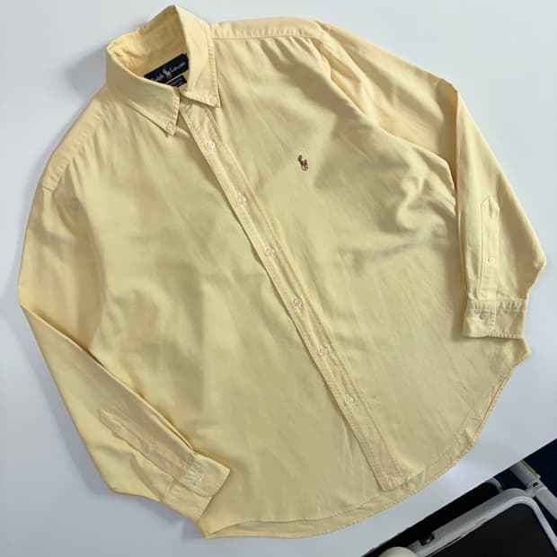 Polo 폴로 랄프로렌 그린 그런지 깅엄 셔츠