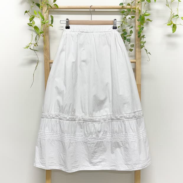 JPN/ 모리걸롱스커트 모리룩치마 모리걸치마 화이트롱스커트