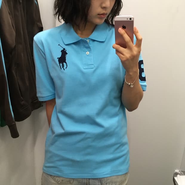폴로 랄프로렌 빅포니 카라티 스카이블루
