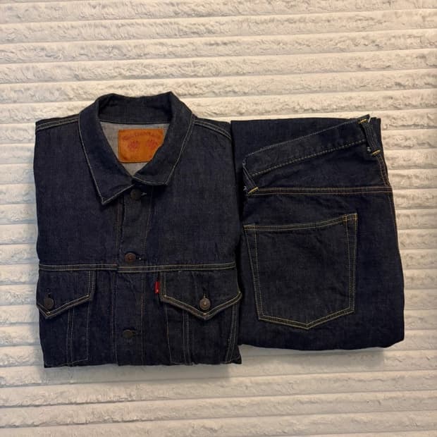 풀카운트 2101_44사이즈, 1101 데님 셋업 W35/L34