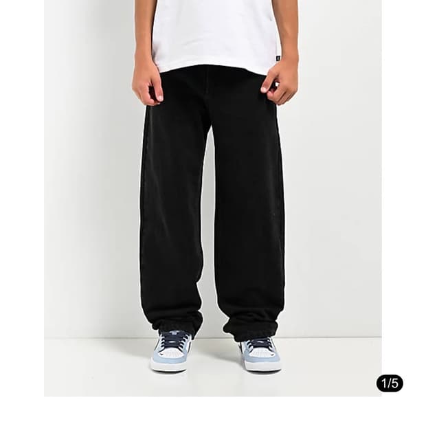 엠파이어 루즈핏 스케이트 바지 블랙