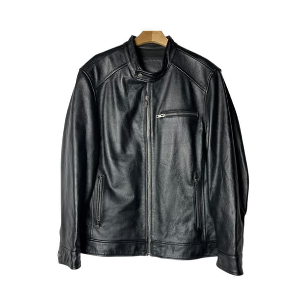 [Fortime] 천연 소가죽 싱글 라이더자켓