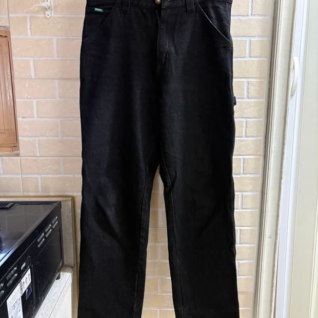 데우스엑스마키나 - 블랙 카펜터 데님 빅펠라 32사이즈