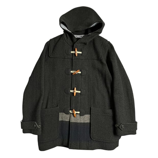 GAP 갭 후드 더플 코트 블랙