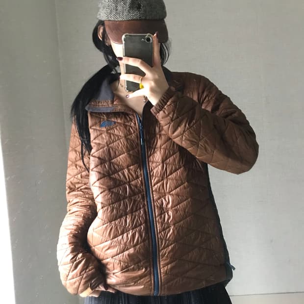 노페 브라운 경량패딩