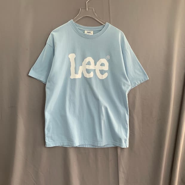 S LEE 리 빅 트위치 로고 프린팅 오버핏 반팔티