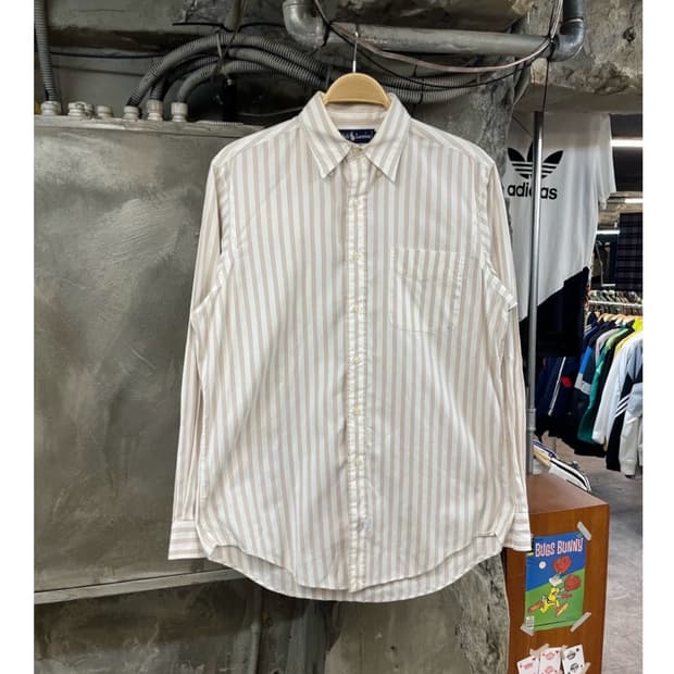 폴로 랄프로렌 스트라이프 셔츠 베이지 #csz3663