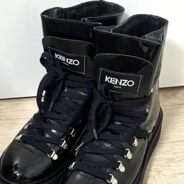 KENZO Alaska Black Patent Leather Hik