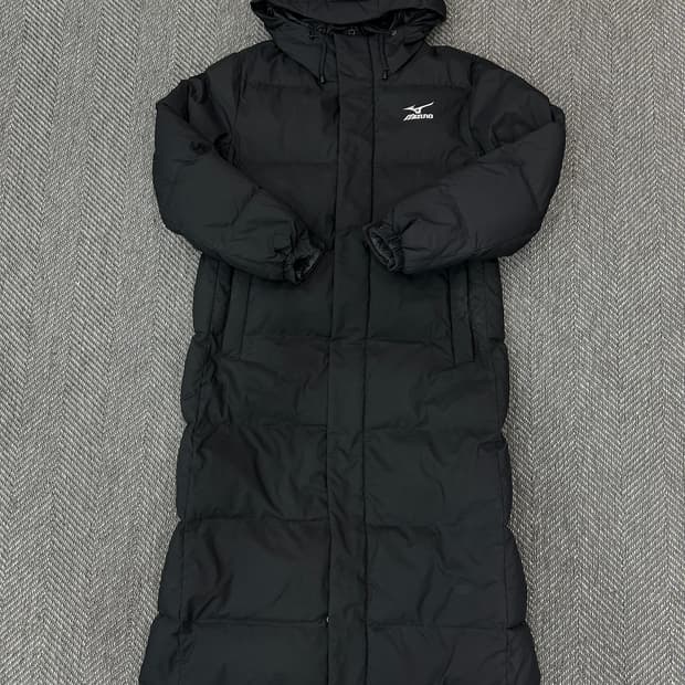 미즈노 롱패딩 블랙