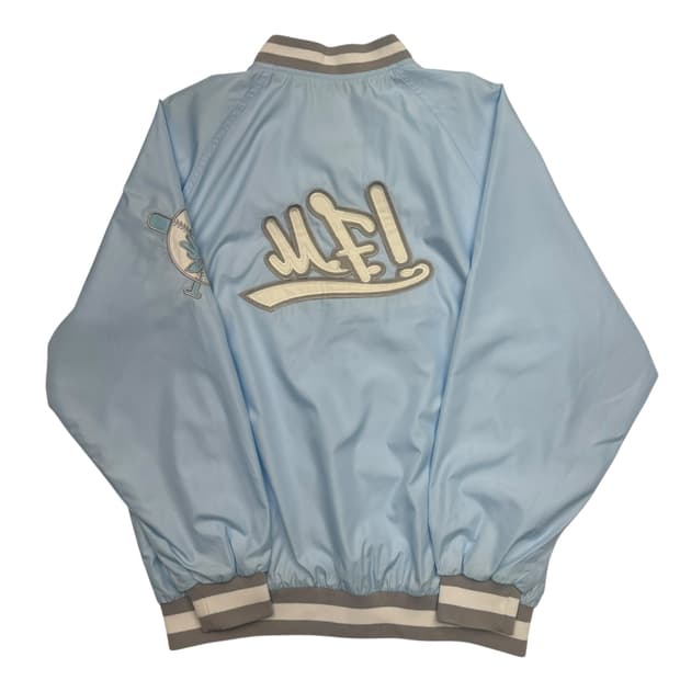 마자 플라바 스카이블루 베이스볼 나일론 바시티 자켓 L
