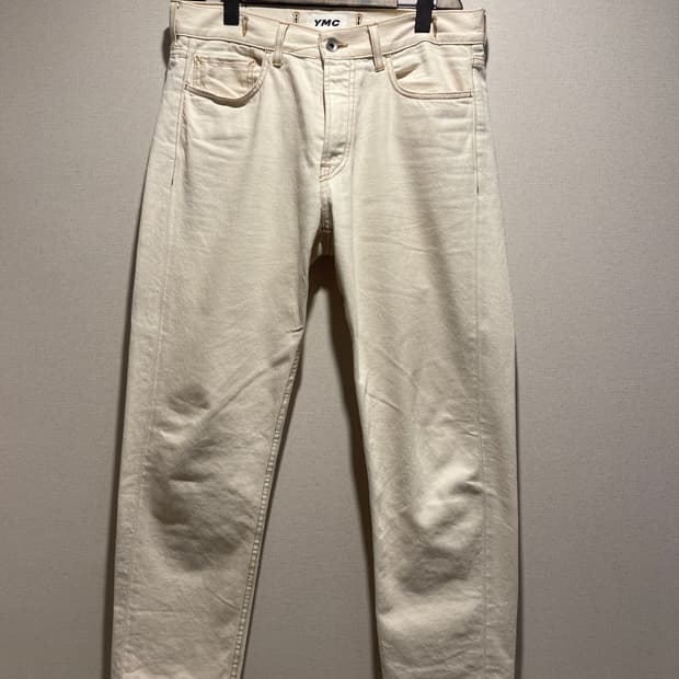 YMC 크림색 데님 팬츠 32