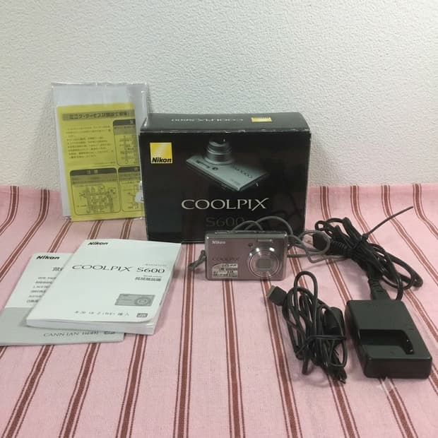 [빈티지 디카] 니콘 쿨픽스 s600 풀박스, sd카드 포함