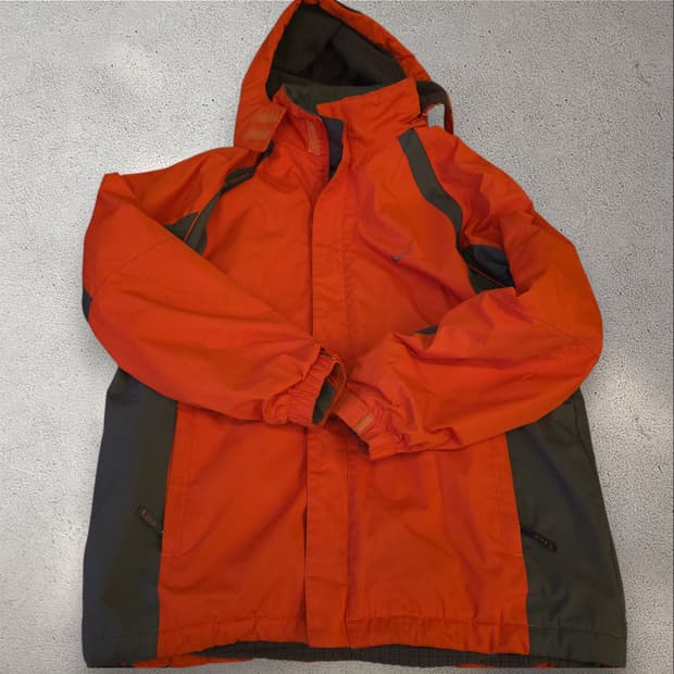 나이키 ACG 바람막이 경량패딩 자켓 오렌지 L 100