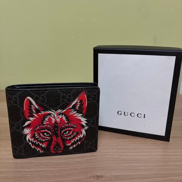 구찌 레드울프 반지갑