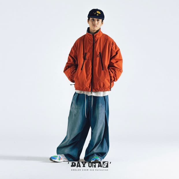 앵글런 anglan 리버시블 플리스 하이커 자켓 