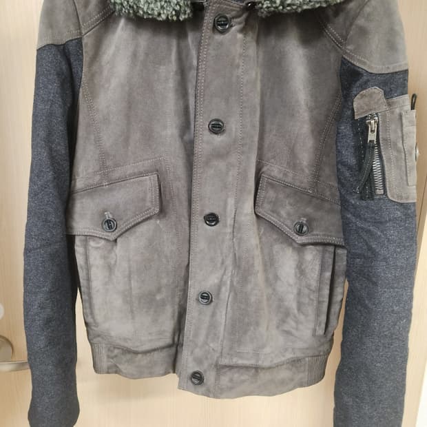 킨로크 송아지 스웨이드 무스탕