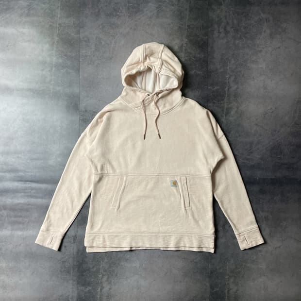 CARHARTT 칼하트 빈티지 라이트 핑크 썸홀 후드티 A00373