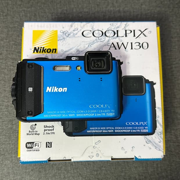 감성디카💙니콘 쿨픽스 AW130 (aw100) 박스셋 +한국어지원