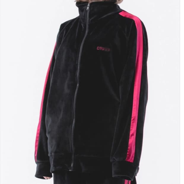 Crump represent velour track top 벨벳 트랙탑