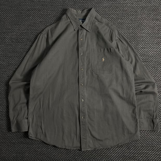 폴로 랄프로렌 포니 박시핏 카키 셔츠o 3817