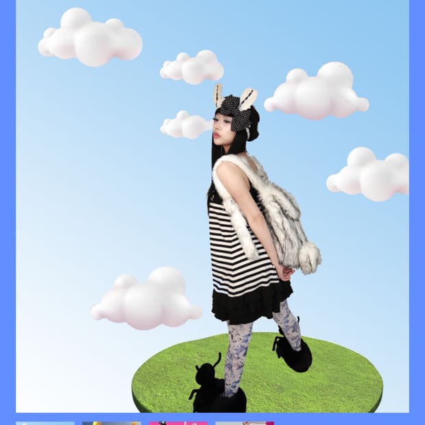 (구매) qpqp 우사기 퍼 백팩 블랙 구매