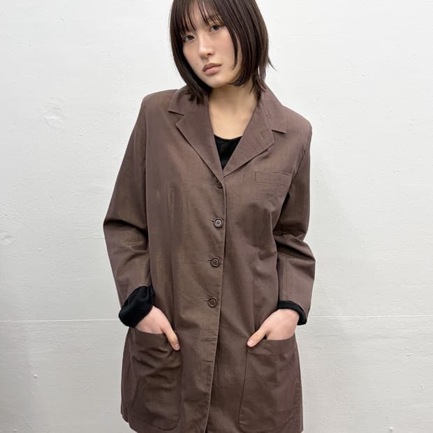 90s 로메오 질리 글리터 롱 자켓