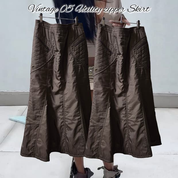 Vintage 05 Utility zipper Skirt