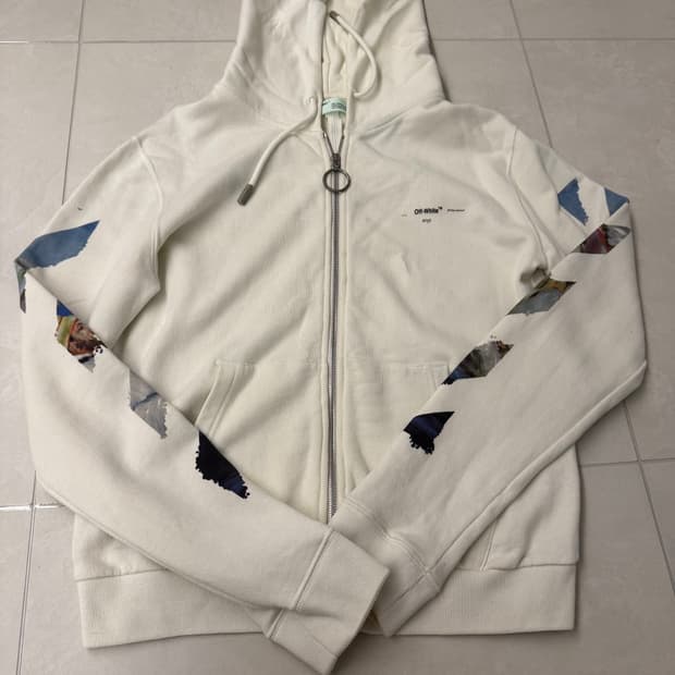 오프화이트 19ss 디아애그로우 후드집업