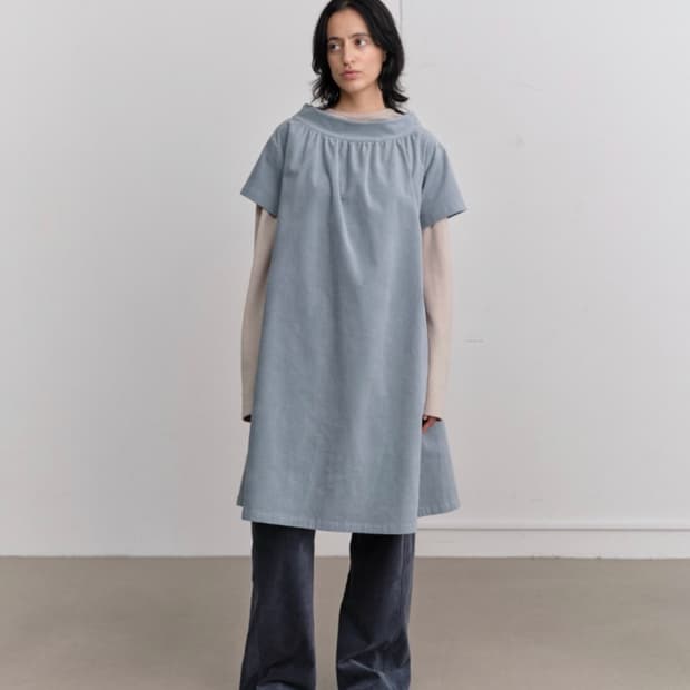 Origami dress light blue