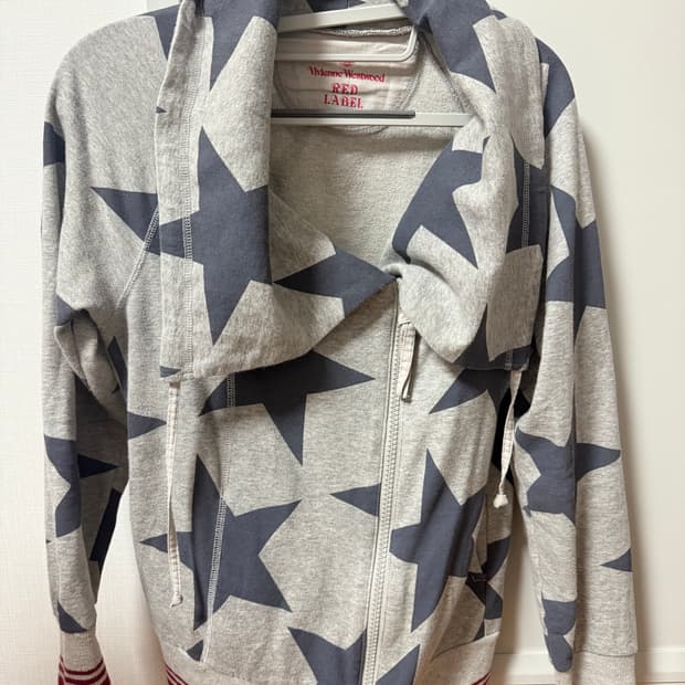 비비안웨스트우드 레드라벨 별패턴 2way 집업