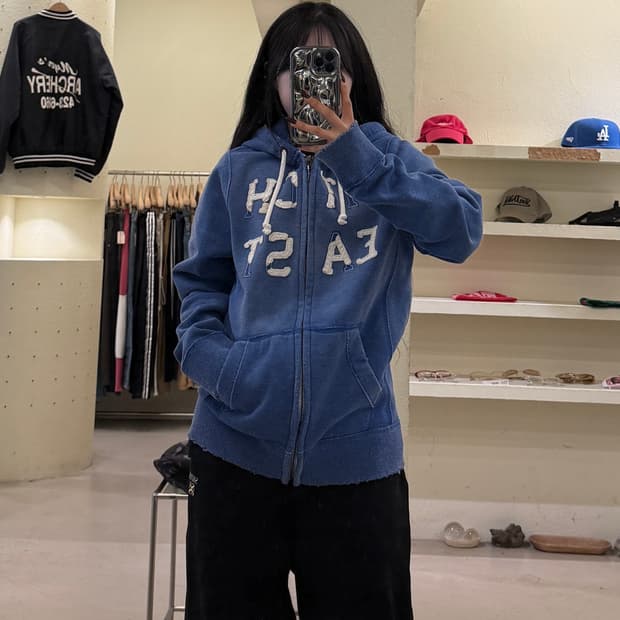 아베크롬비 로고 빈티지 후드집업 U1546