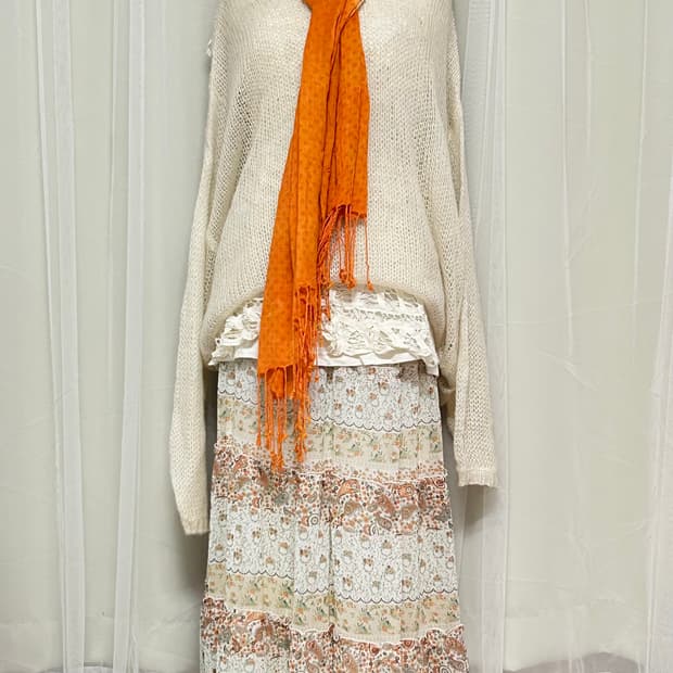 🍊모리걸 오렌지 하구미 코디세트 🍊