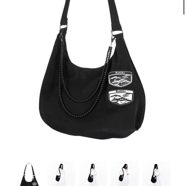 카시코 kashiko  볼체인백 Ball Chain Bag Black