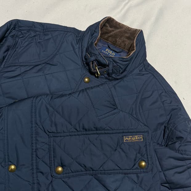 LT 폴로랄프로렌 넥버클 퀼팅 자켓 