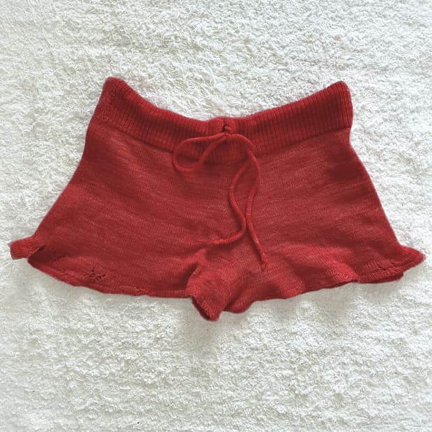 버터플라이 캐시미어 미니 쇼츠