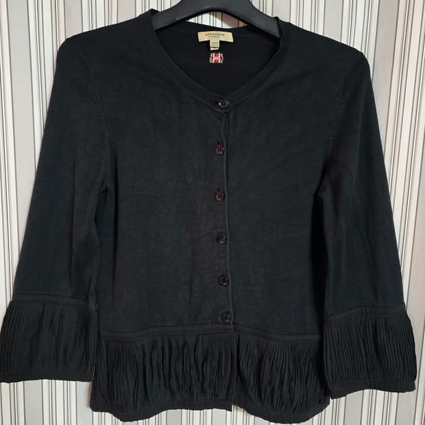 (S) 버버리 런던 블랙 여성 가디건