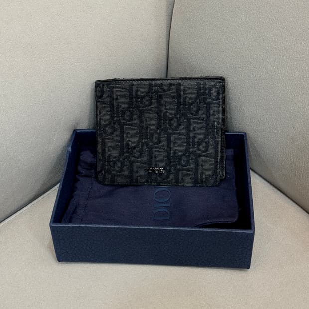 디올 오블리크 반지갑 