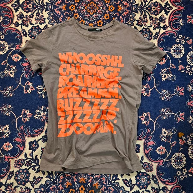 COOLDOG 00's Vintage Y2k 프린팅 슬림 반팔티셔츠