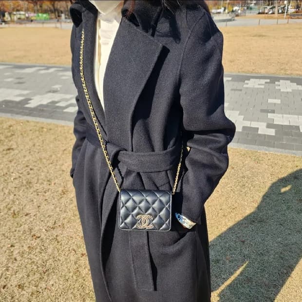 샤넬 체인 플랩 미니 크로스백 상태좋아요+감정서+내장칩