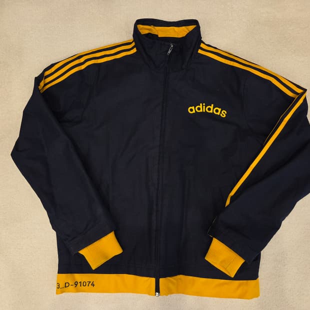 00'아디다스 OG 네이비-옐로우 져지 트랙탑[오버사이즈]