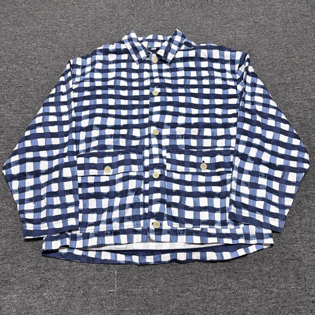 마르니x유니클로 체크 프린티드 자켓