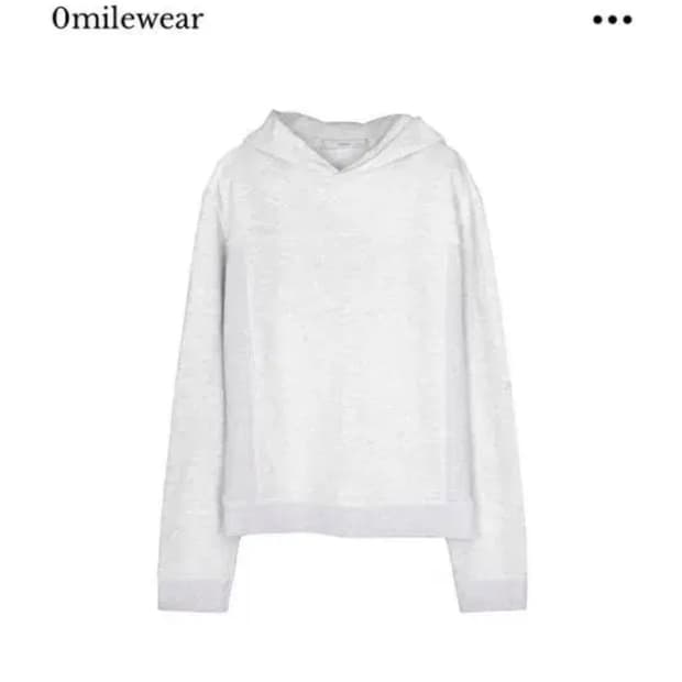 short hoodie_light melange
